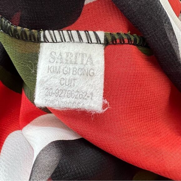 Camouflage Pattern Women Mesh Shirt, Long Sleeve Top, See Through Shirt Size M - Picture 6 of 6